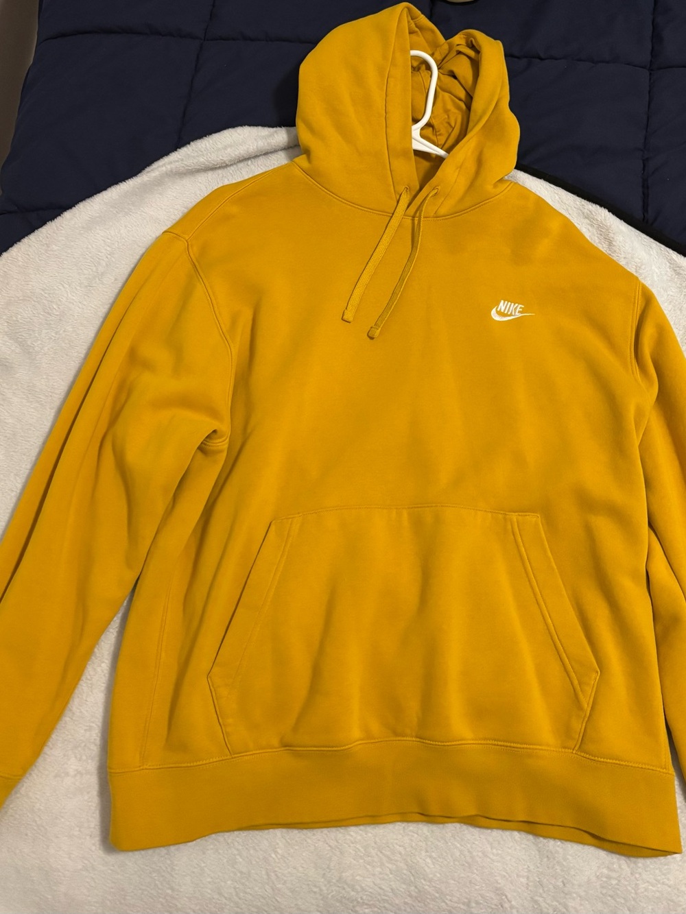 Nike Mustard Yellow Pullover Hoodie